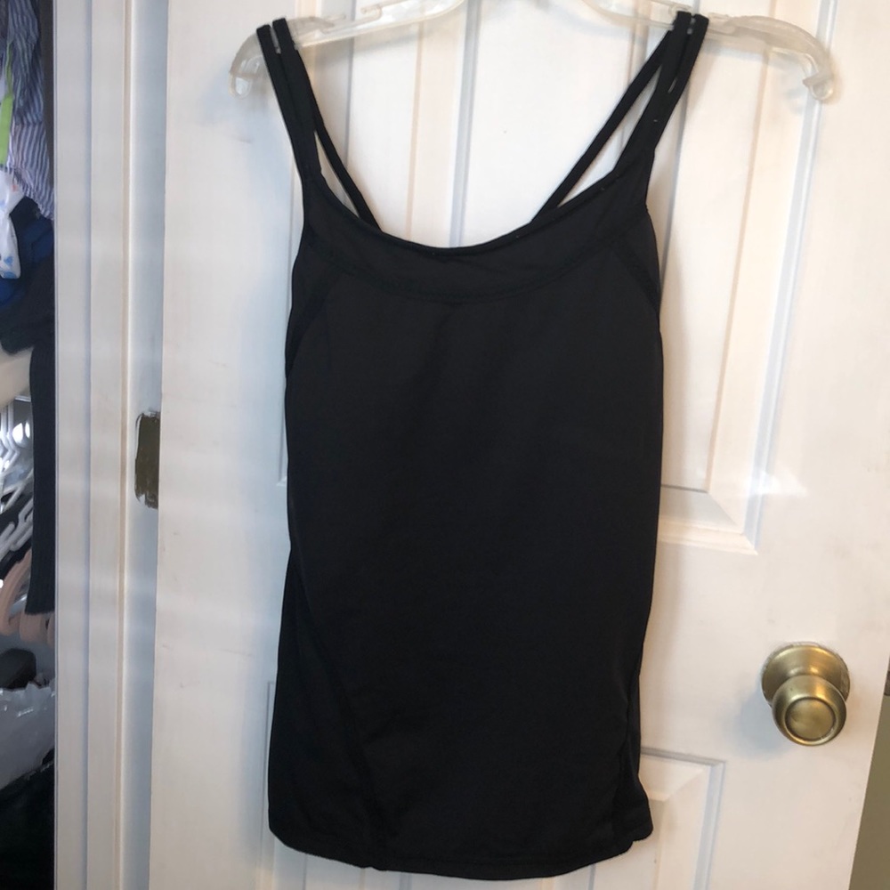 Lululemon black work out tank top